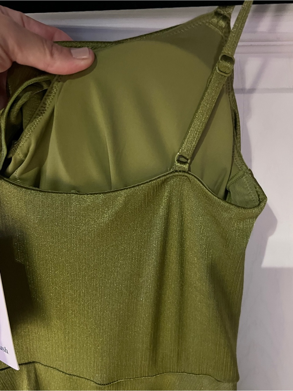 Popilush Shapewear Cowl Neck Midi Cocktail Dress Size Small NWT - Picture 5 of 7